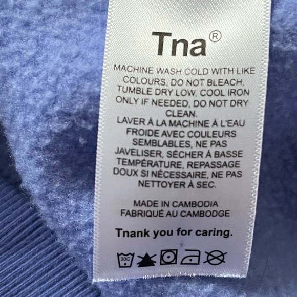 TNA Cozy Boyfriend Fleece Sweatshirt - Picture 12 of 13